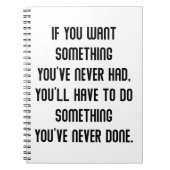 引用文やる気を起こさせるミニマシンプルリストのデイブ・ラムジー ノートブック (正面)