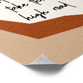 引用文やる気を起こさせる抽象芸術モダンボホ ポスター (角)