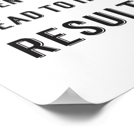 引用文やる気を起こさせる白黒サクセスジム ポスター (角)