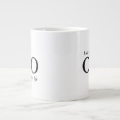 引用文やる気を起こさせる私は私の人生のCEOである ジャンボコーヒーマグカップ (正面)