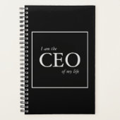 引用文やる気を起こさせる私は私の人生のCEOである プランナー手帳 (正面)