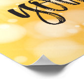 引用文やる気を起こさせる1日イエロースパークルズポスター ポスター (角)