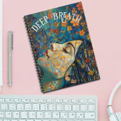 引用文やる気を起こさせる、ボホの花ブルーとオレンジ。 ノートブック