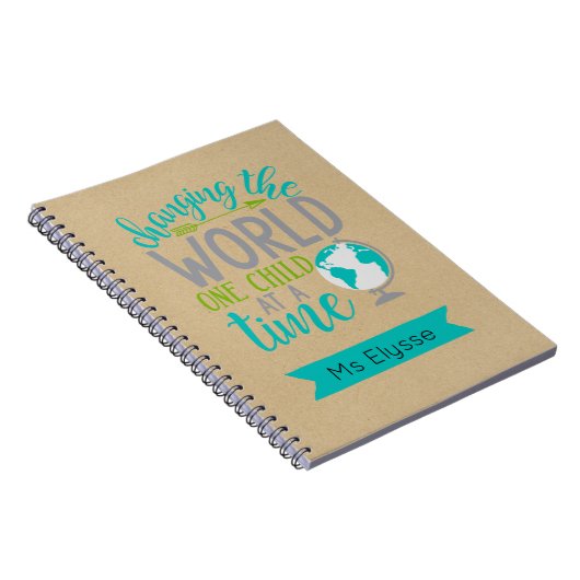 引用文やる気を起こさせる Kraft先生 ノートブック (右側)