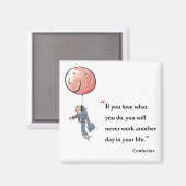 引用文やる気を起こさせるby孔子 – マグネット (正面/裏面)