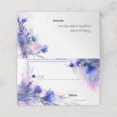 引用文をバックに💙Cornflower Reverie プレイスカード (外部開封)