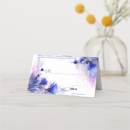 引用文をバックに💙Cornflower Reverie プレイスカード