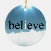 引用文を信じて下さい セラミックオーナメント (正面)