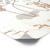 引用文を持つ女性の例示やる気を起こさせる術 ポスター (角)