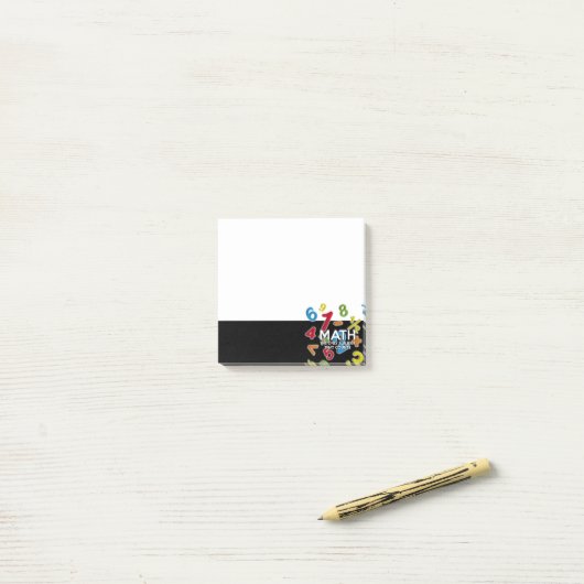 引用文を数える唯一の科目である数学おもしろい ポストイット (デスク上)