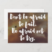 引用文を試みないのが怖い ポストカード (正面/裏面)