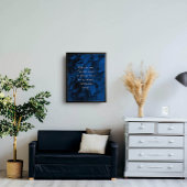 引用文を追加カスタムする黒い大理石ブ王室のルー ポスター