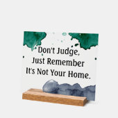 引用文アクリル標識 アクリルサイン (傾斜)