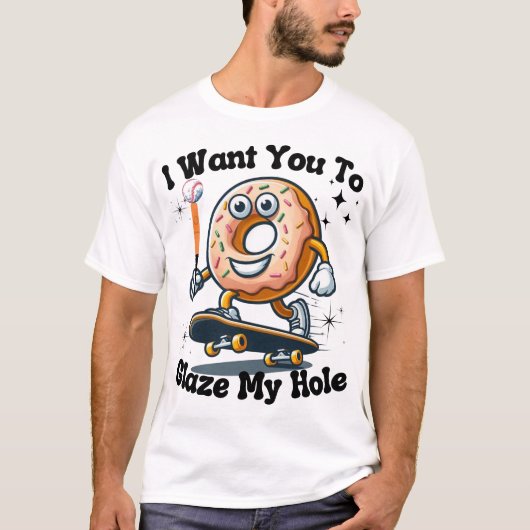 引用文アニメロナッツハッピースカートボードバスケットボール Tシャツ (正面)