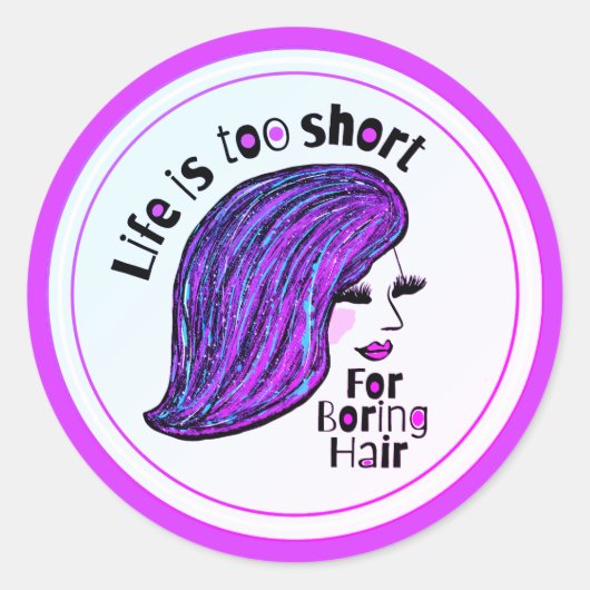 引用文アーティスおもしろいトクリエイティブ美容師サロン ラウンドシール (正面)