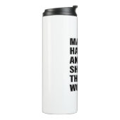 引用文アートの成功の人生のヒントやる気を起こさせるアートワード タンブラー (回転左)