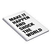 引用文アート成功ライフのヒント単語文字アート ノートブック (右側)