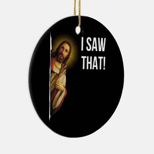 引用文イエスミーム私はそのクリスチャンを見た セラミックオーナメント (右)