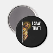 引用文イエスミーム私はそのクリスチャンを見た マグネット (正面/裏面)