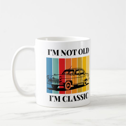 引用文イムノオールドIm車クラシック用 コーヒーマグカップ (左)