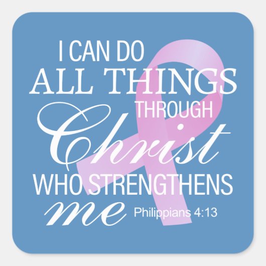 引用文インスパイア乳がん認識度 |ステッカー スクエアシール (正面)