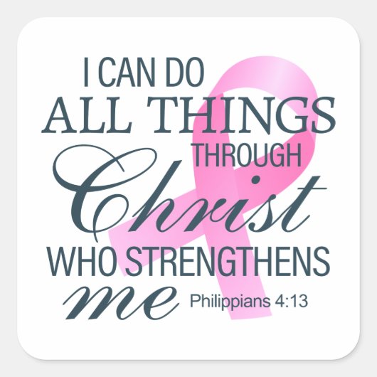 引用文インスパイア乳がん認識度 |ステッカー スクエアシール (正面)