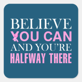 引用文インスパイア乳がん認識度 |ステッカー スクエアシール