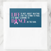 引用文インスパイア乳がん認識度 |ステッカー 長方形シール (バッグ)