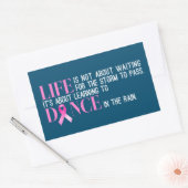 引用文インスパイア乳がん認識度 |ステッカー 長方形シール (封筒)