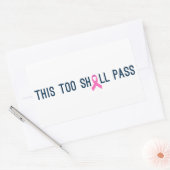 引用文インスパイア乳がん認識度 |ステッカー 長方形シール (封筒)