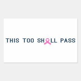 引用文インスパイア乳がん認識度 |ステッカー 長方形シール