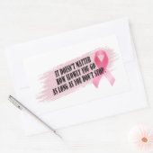 引用文インスパイア乳がん認識度 |ステッカー 長方形シール (封筒)