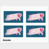 引用文インスパイア乳がん認識度 |ステッカー 長方形シール (シート)