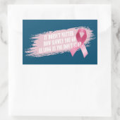 引用文インスパイア乳がん認識度 |ステッカー 長方形シール (バッグ)