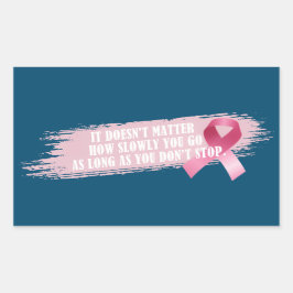 引用文インスパイア乳がん認識度 |ステッカー 長方形シール
