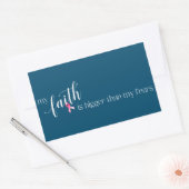 引用文インスパイア乳がん認識度 |ステッカー 長方形シール (封筒)