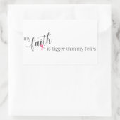 引用文インスパイア乳がん認識度 |ステッカー 長方形シール (バッグ)