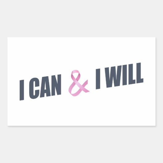 引用文インスパイア乳がん認識度 |ステッカー 長方形シール (正面)