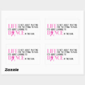 引用文インスパイア乳がん認識度 |ステッカー 長方形シール (シート)