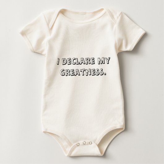 引用文インスパイア乳児クリーパー ベビーボディスーツ (正面)