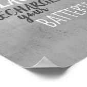 引用文ウォールアートタイポグラフィ良い笑い ポスター (角)