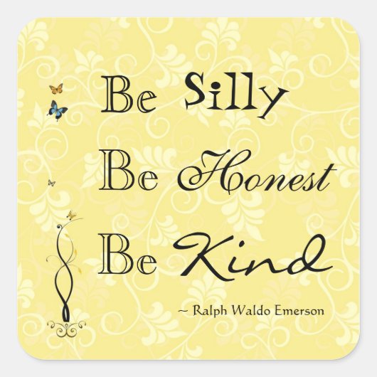 引用文エマーソンベ間抜けイージーステッカー スクエアシール (正面)