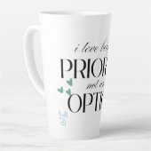 引用文エレガントマグ – 「私は優先順位ではなく、好きだ カフェラテマグ (左アングル)