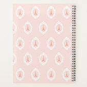 引用文オンやる気を起こさせるピンクエッフェルタワー背景 プランナー手帳 (裏面)