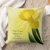 引用文オンイエロー春ダフォディル写真 クッション (ブランケット)
