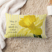 引用文オンイエロー春ダフォディル写真 ランバークッション (ブランケット)