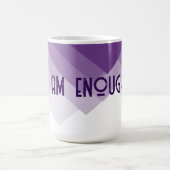 引用文オンパープル抽象芸術 コーヒーマグカップ (中央)