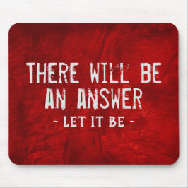 引用文オンレッドレザー マウスパッド