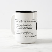 引用文オン暗闇からタオザチング ツートーンマグカップ (正面左)