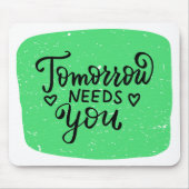 引用文オン緑 マウスパッド (正面)